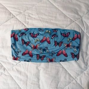 Butterfly crop top